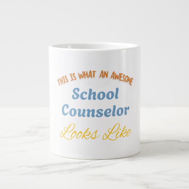 This Is What An Awesome School Counselor Jumbo Mugg (Framsidan)