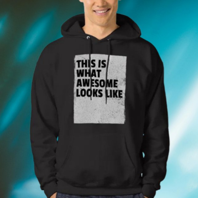 This Is What Awesome Looks Like Hoodie på svenska (Skapare uppladdad)
