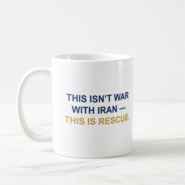 This Isn’t War With Iran Mug Kaffemugg (Vänster)