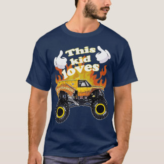 This kid loves Earth shaker Monster Truck lovers T Shirt