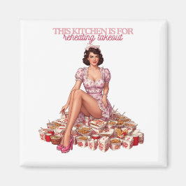 This Kitchen Is for Reheating Takeout Illustration Magnet