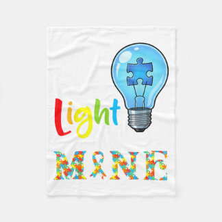 This Little Light Of Mine Autism Awareness Support Fleecefilt