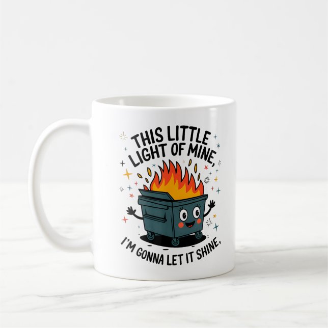 This Little Light Of Mine I'm Gonna Let It Shine Kaffemugg (Vänster)