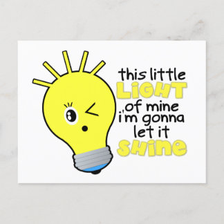 This Little Light Of Mine Postkort Meddelande Vykort