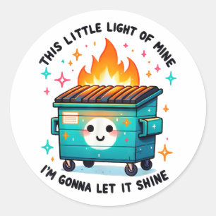 This Little Light Of Mine - Soptunnestomt Runt Klistermärke