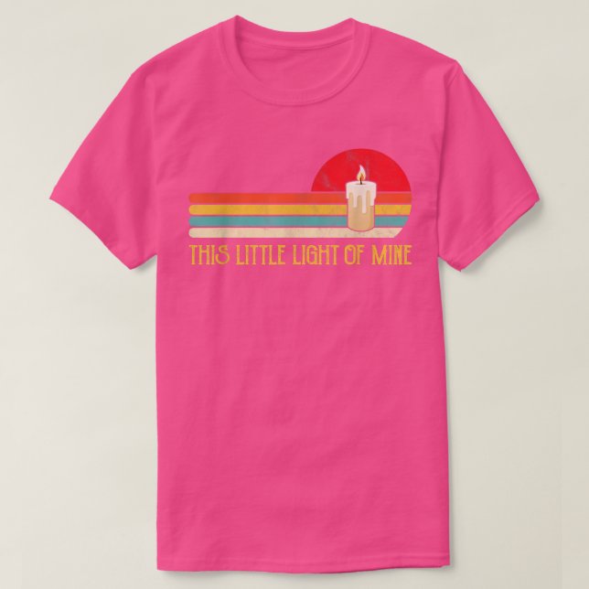 This Little Light OfMine Tshirt Candle Gift Faith  T Shirt (Design framsida)