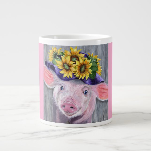 This Little Piggy Original Painting Jumbo Mugg (Framsidan)