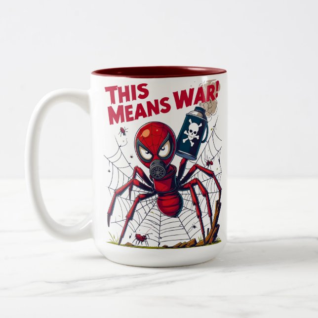 This Means War! – Spider’s Revenge Två-Tonad Mugg (Vänster)