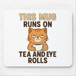 This Mug Runs on Tea and Eye Rolls – Funny British Musmatta