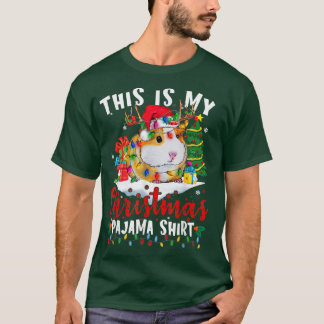 This My Christmas Pajama Guinea Pig Scarf Santa H T Shirt