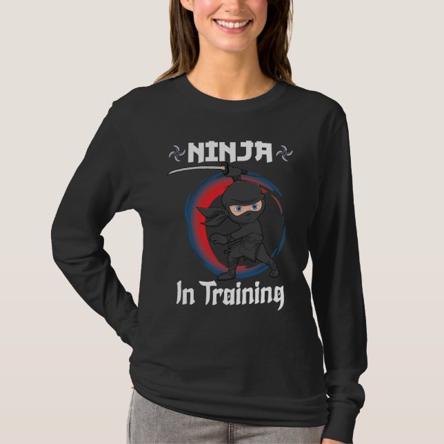 This Ninja In Training  Ninja Boy Ninja T Shirt (Framsida)