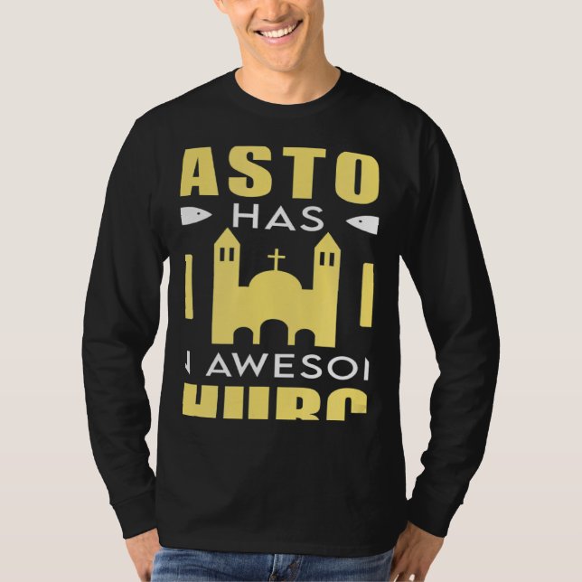 This Pastor Has An Awesome Church Clergy Appreciat T Shirt (Framsida)