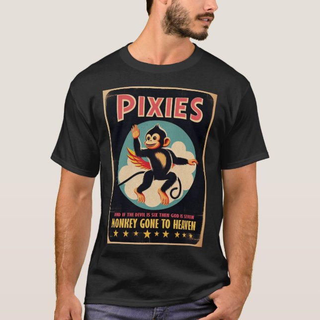 This Pixies Gone to Monkey T Shirt (Framsida)