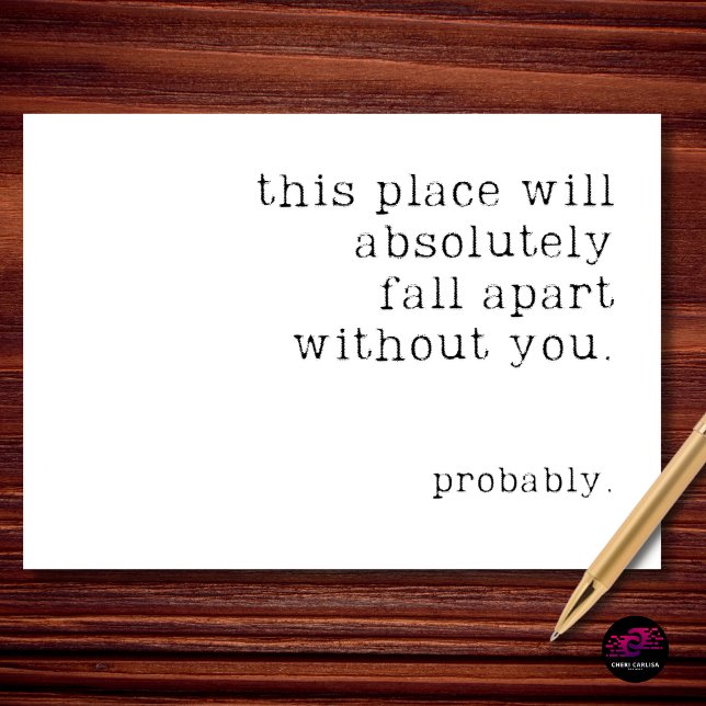 This Place Will Fall Apart Probably Retirement Kort (We’ll manage. Maybe.)