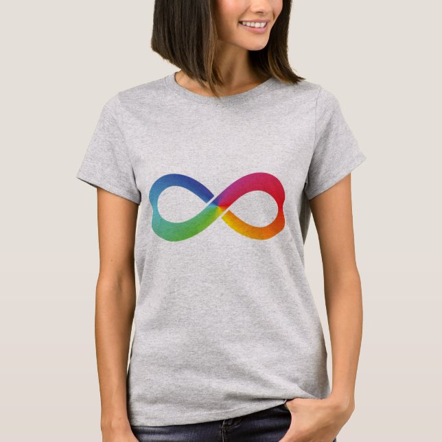 This rainbow infinity design can symbolize so many t shirt (Framsida)