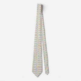 This rainbow pattern necktie slips