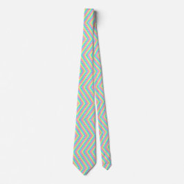 This rainbow pattern necktie slips