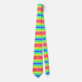 This rainbow pattern necktie slips
