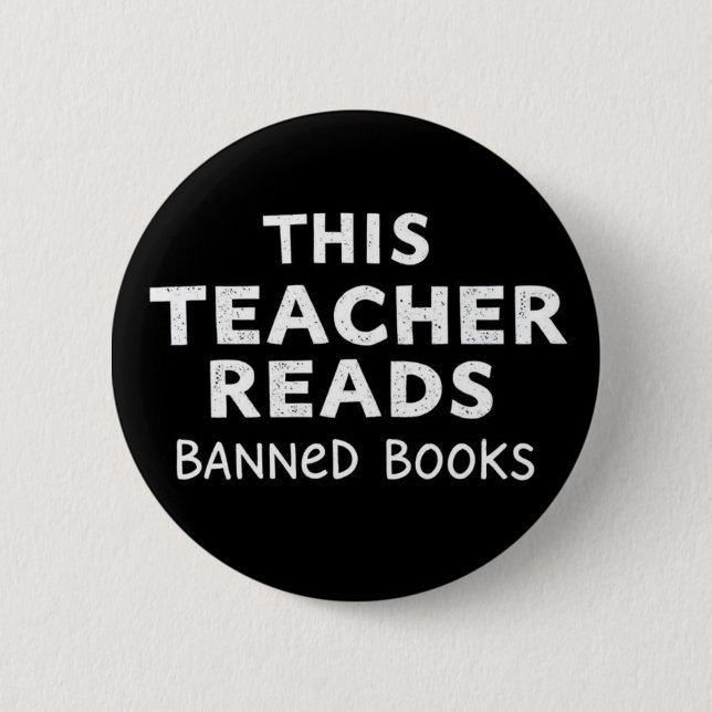 This Teacher Reads Banned Books Graphic Knapp (Framsida)