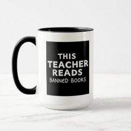 This Teacher Reads Banned Books Graphic Mugg