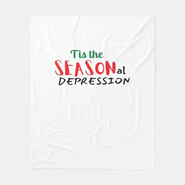 This The Seasonal Depression Holiday Fleecefilt (Framsidan)