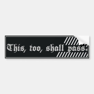 This too shall pass dekal för tillfrisknande AA/NA