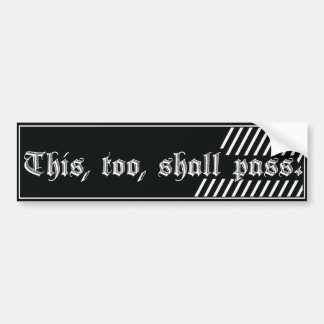 This too shall pass dekal för tillfrisknande AA/NA