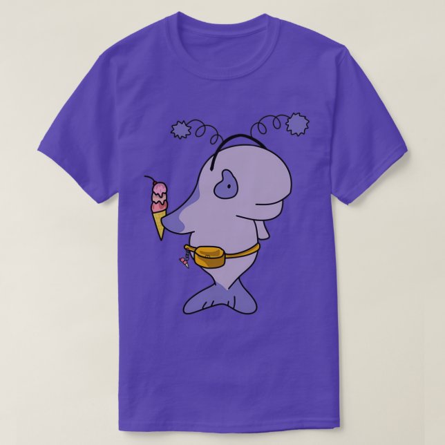 This whale loves ice cream t shirt (Design framsida)