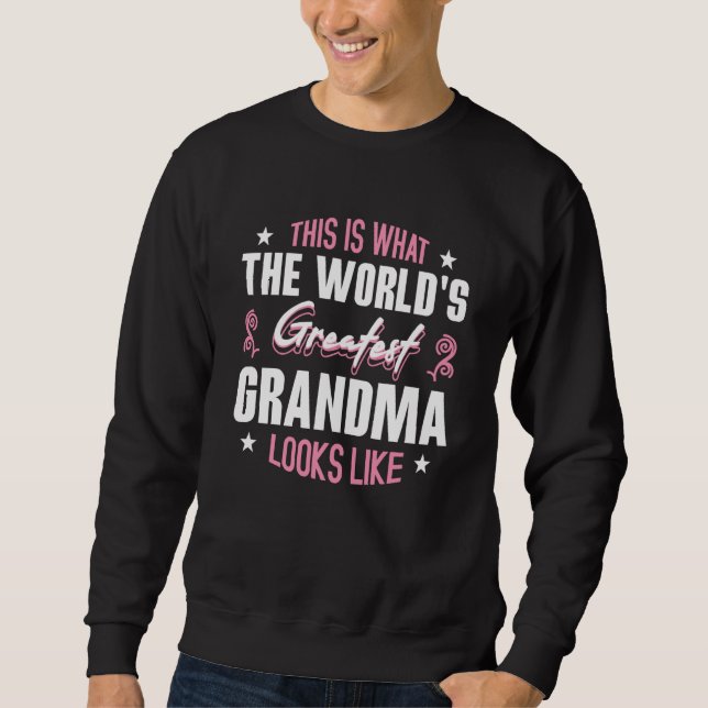 This What Greatest Grandmom Looks Like Mom Mother' Lång Ärmad Tröja (Framsida)