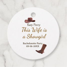 This Wife is a showgirl bachelorette party name da Gåvor Etiketter
