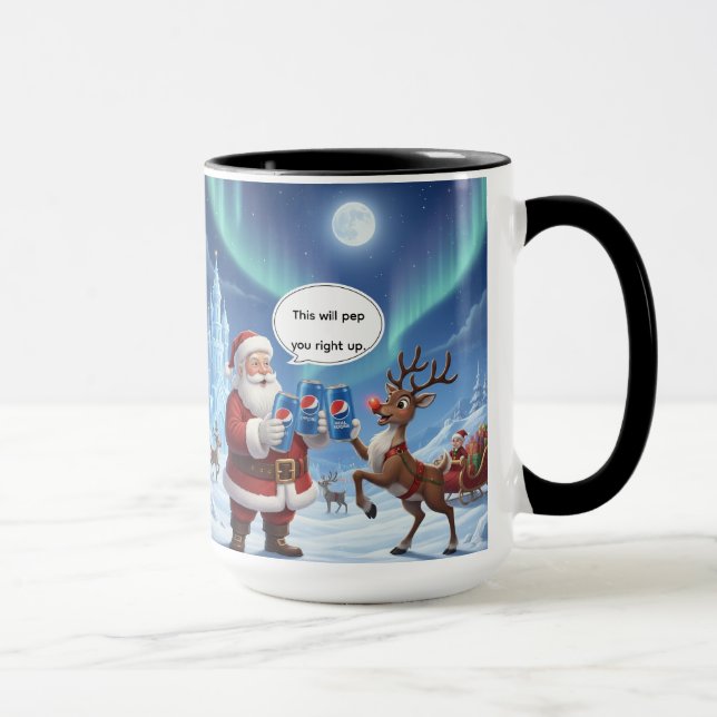 This Will Pep You Up Christmas Mug AI used Mugg (Höger)