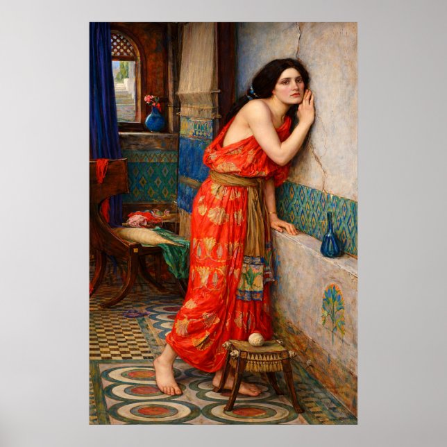 Thisbe av John William Waterhouse Poster (Framsidan)