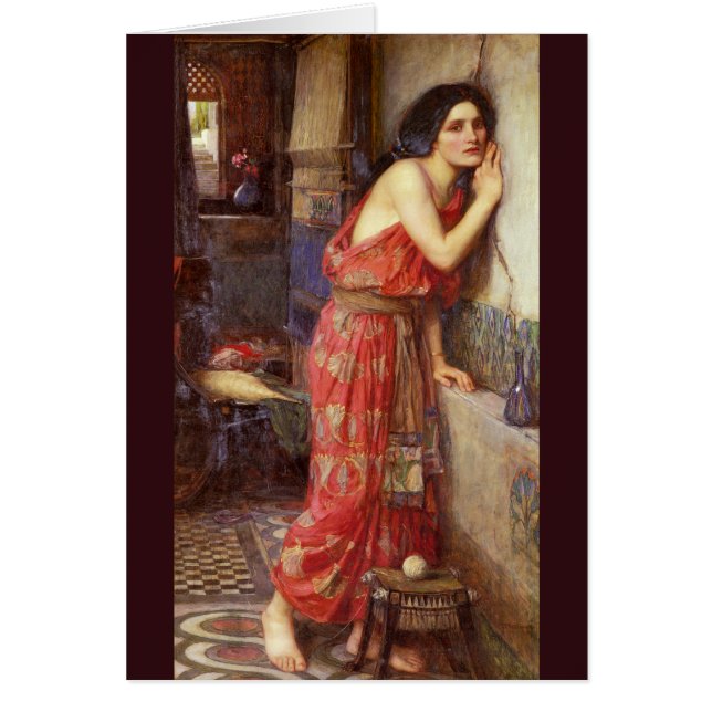 Thisbe John William Waterhouse Hälsningskort (Framsidan)