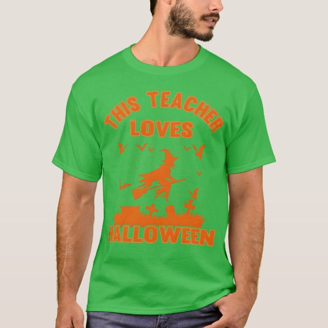 Thiseacher Kärlek Halloween-pojken T Shirt (Framsida)