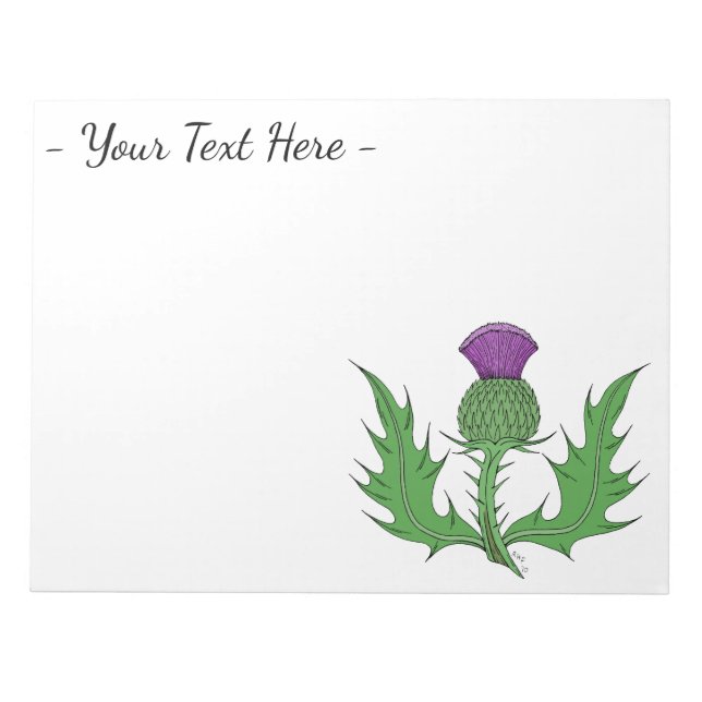 Thistle Anteckningsblock (Framsida)