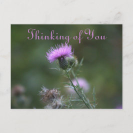 Thistle Flowers tänker på ditt vykort