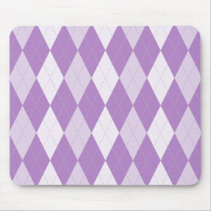 Thistle Lila Argyle Blek Violet Small Diamond Musmatta