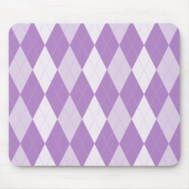 Thistle Lila Argyle Blek Violet Small Diamond Musmatta (Framsidan)