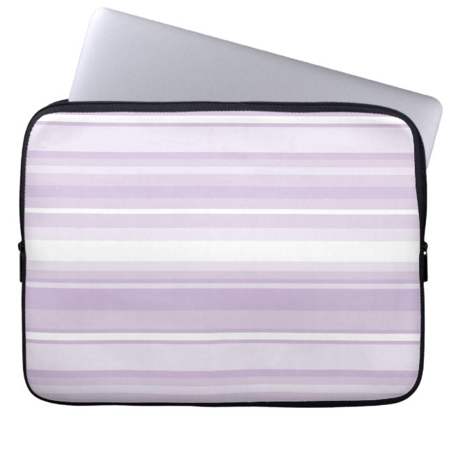Thistle lila rand laptop sleeve (Framsidan)