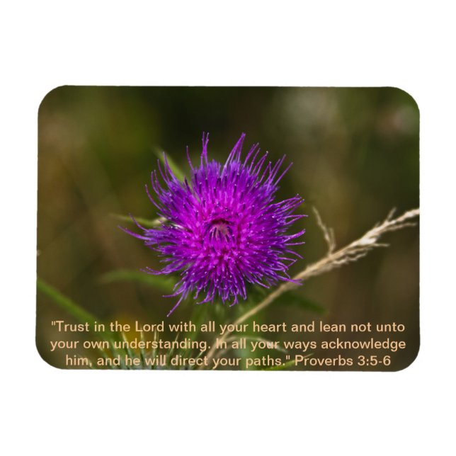 Thistle Magnet w/Scripture Verse (Horisontell)