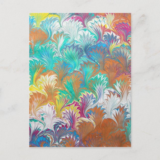 Thistle Vatten Marbling Vykort (Framsida)