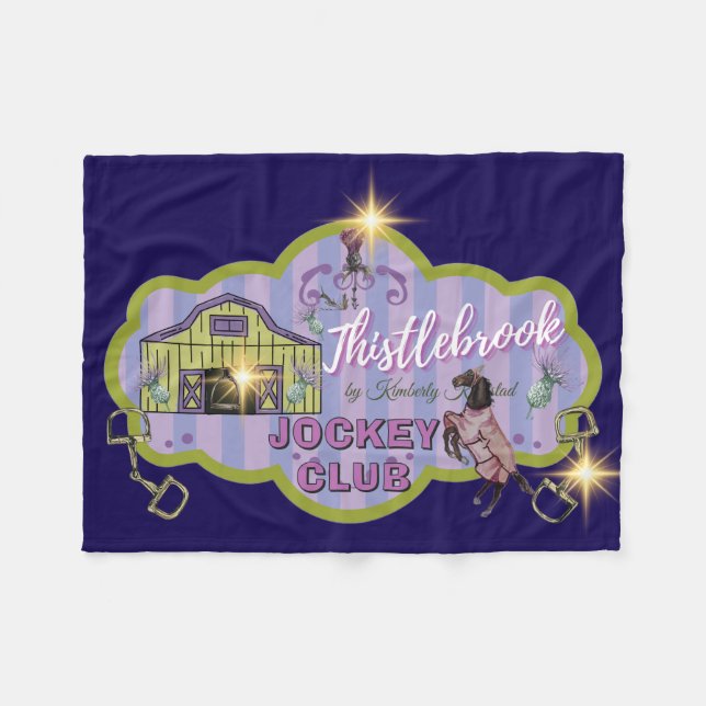 THISTLEBROOK JOCKEY CLUB Flanellfilt Fleecefilt (Framsidan (Horisontell))