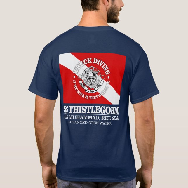 Thistlegorm (bästa vrak) tee shirt (Baksida)