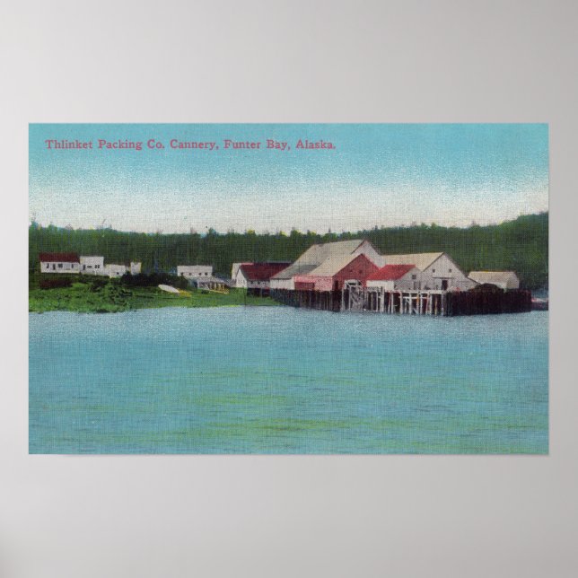 Thlinket Packing Co. Salmon Cannery Poster (Framsidan)