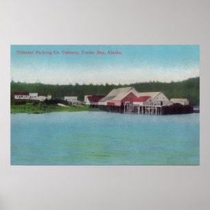 Thlinket som packar Co.-laxcanneryen Poster
