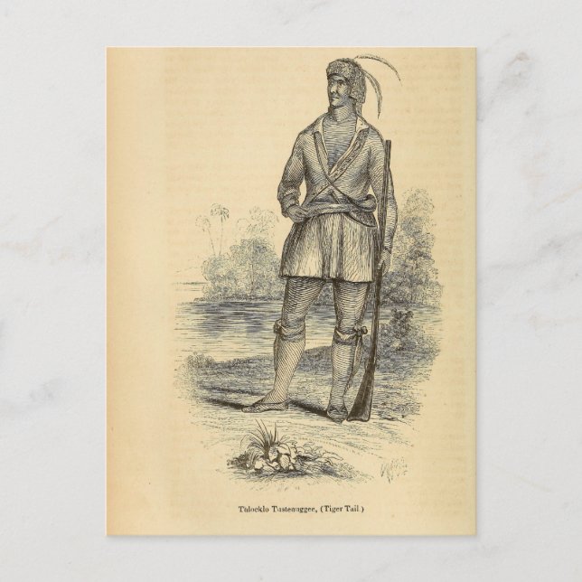 Thlocklo Tustenuggee Vykort (Framsida)