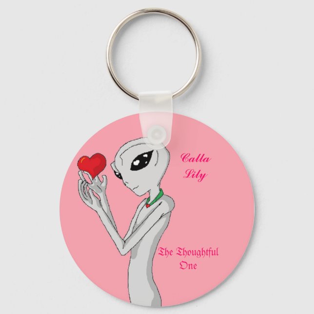 ThO - Calla Lily Keychain Nyckelring (Framsida)