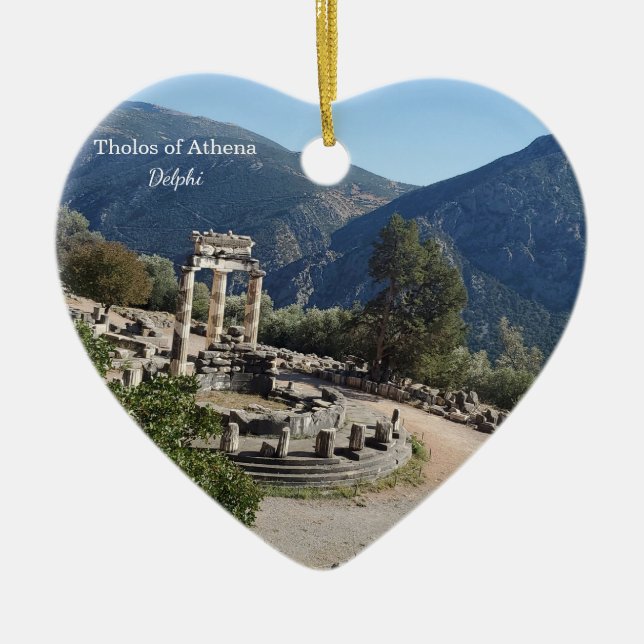 Tholos av Athena Delphi Grekland Souvenir Ornament (Framsidan)