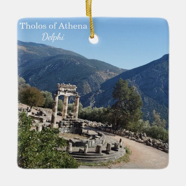 Tholos av Athena Delphi Grekland Souvenir Ornament (Framsida)