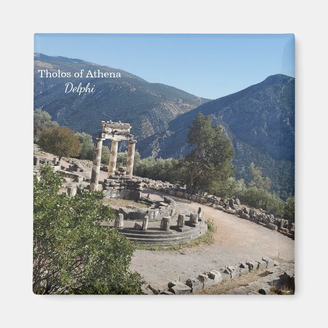 Tholos av Athena Delphi Souvenir Magnet (Framsidan)